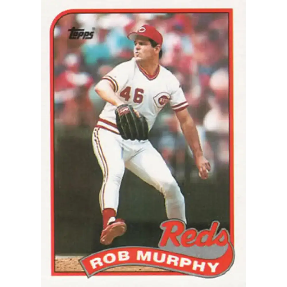 1989 Topps #446 Rob Murphy NM-MT Cincinnati Reds Baseball Card - Baseball Card Single