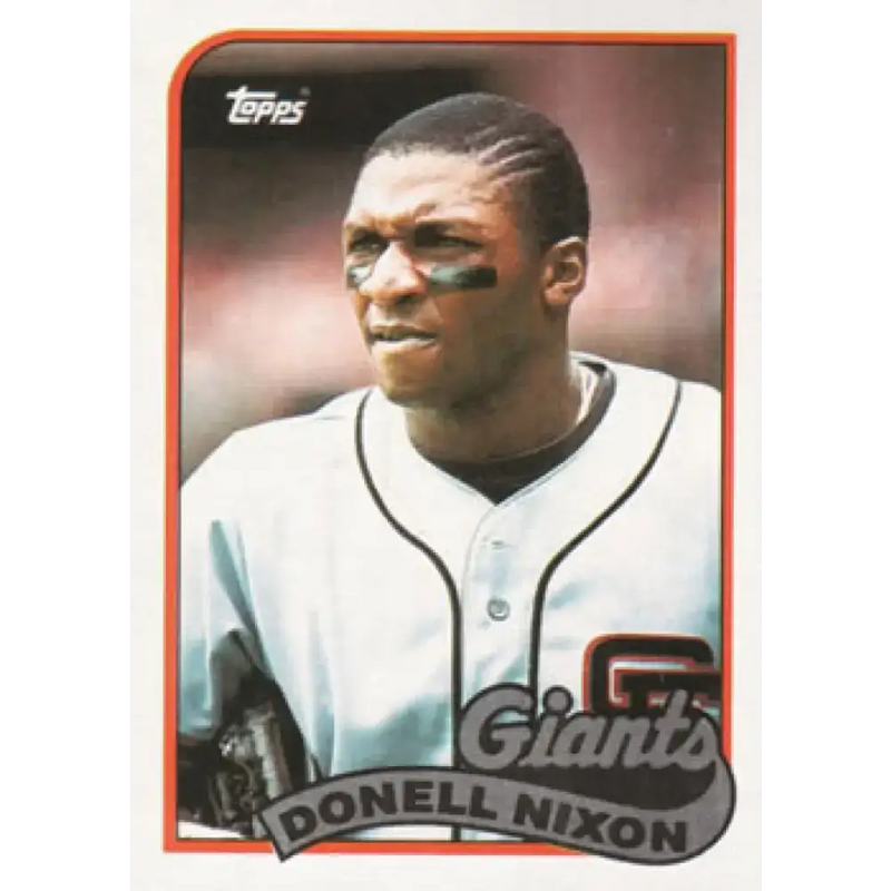 1989 Topps #447 Donell Nixon NM-MT San Francisco Giants Baseball Card - Baseball Card Single
