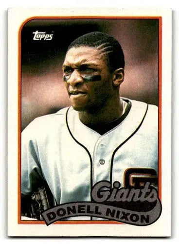 Original gloss Donell Nixon San Francisco Giants baseball card 1989 Topps #447