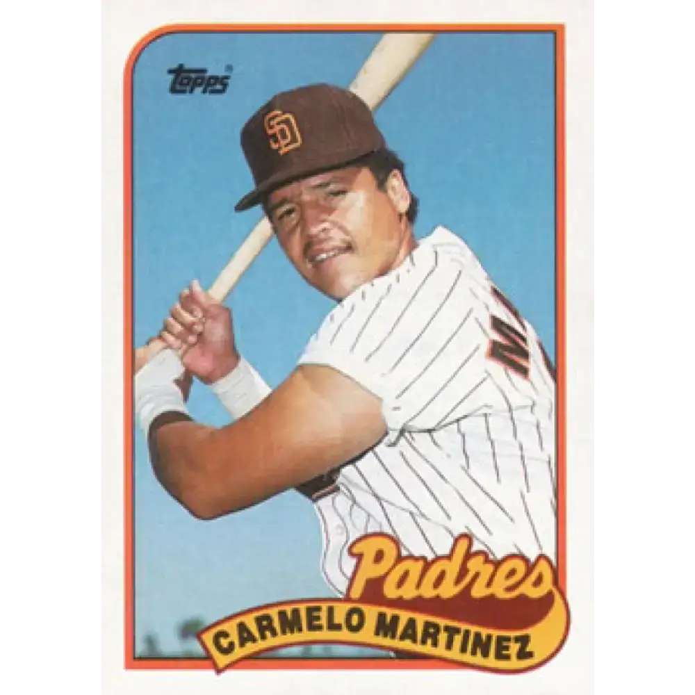 1989 Topps #449 Carmelo Martinez NM-MT San Diego Padres Baseball Card - Baseball Card Single