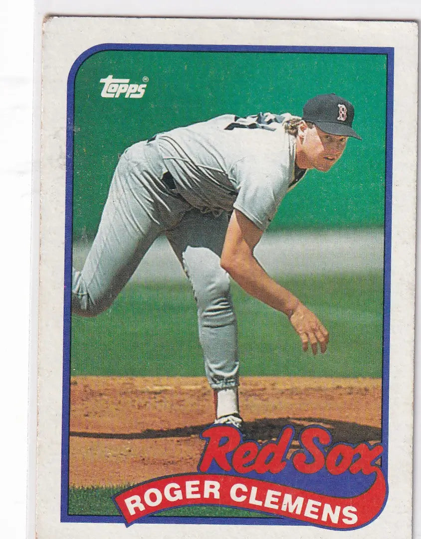 1989 TOPPS #450 ROGER CLEMENS- BOSTON RED SOX - Baseball Card Single