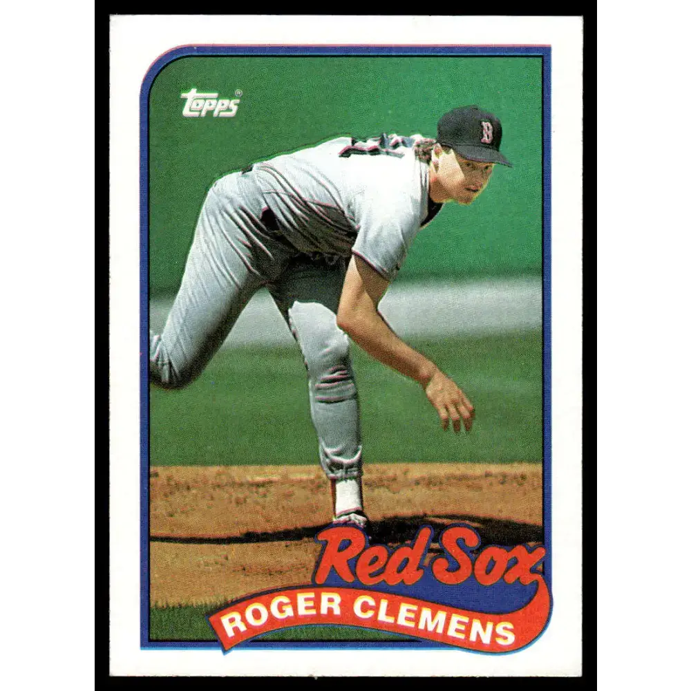 1989 Topps #450 Roger Clemens EX/NM Boston Red Sox Baseball Card - Baseball Card Single