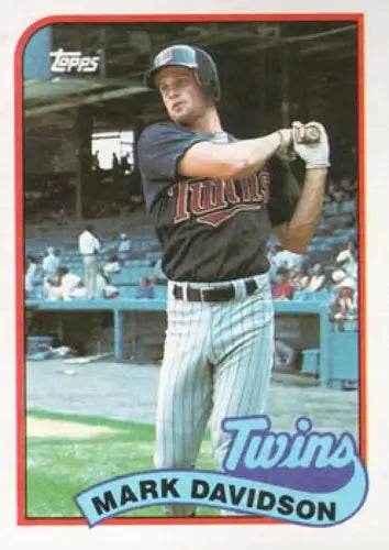 1989 Topps #451 Mark Davidson NM Near Mint Twins ID:82332 - Baseball Card Single