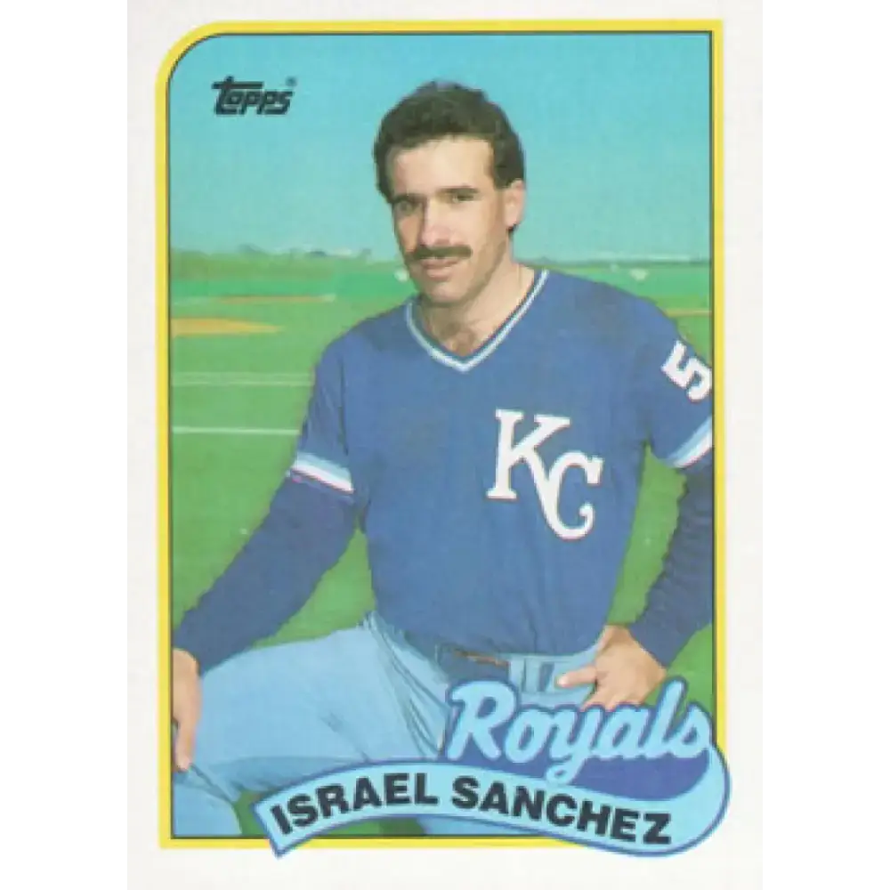 1989 Topps #452 Israel Sanchez NM-MT Kansas City Royals Baseball Card - Baseball Card Single