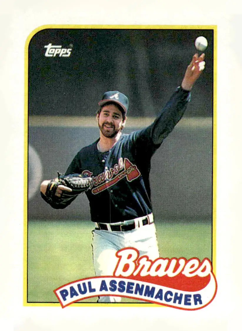 1989 Topps #454 Paul Assenmacher - Baseball Card Single