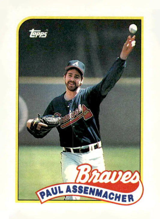 1989 Topps #454 Paul Assenmacher - Baseball Card Single