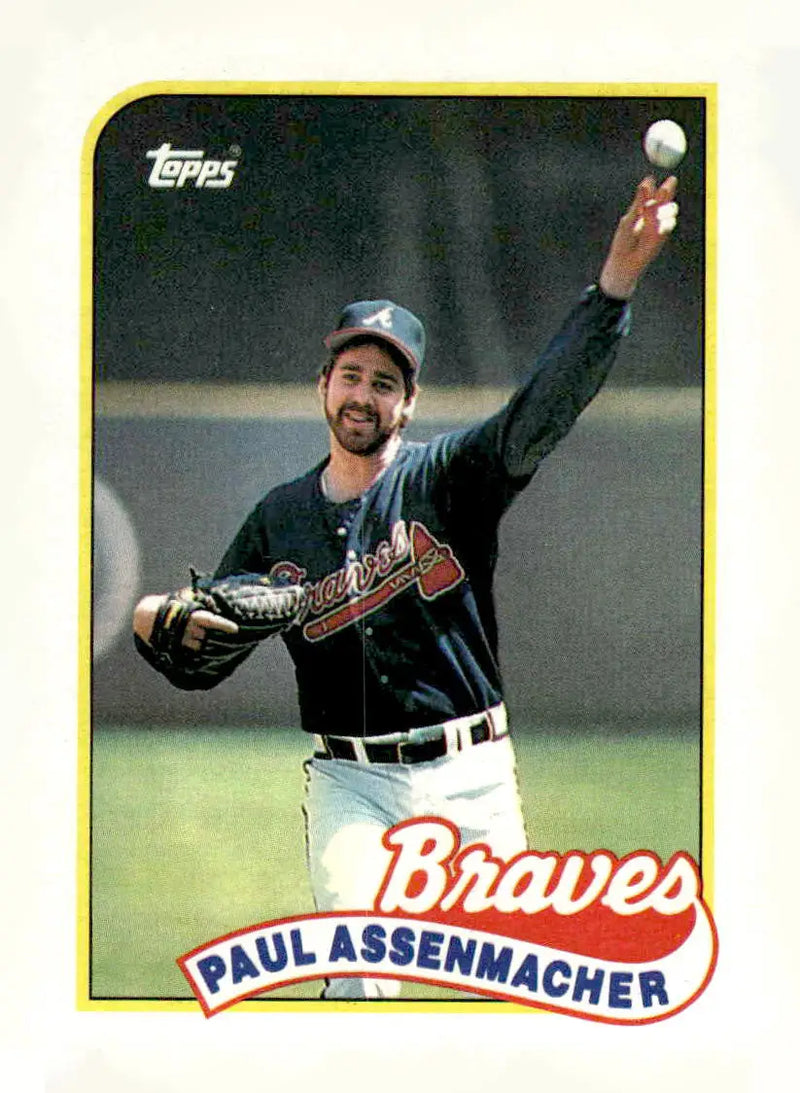 1989 Topps #454 Paul Assenmacher - Baseball Card Single