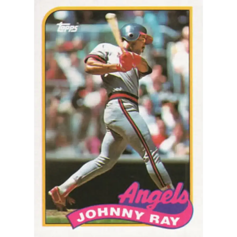 1989 Topps #455 Johnny Ray NM-MT California Angels Baseball Card - Baseball Card Single
