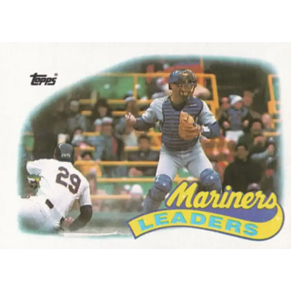 1989 Topps #459 Dave Valle Seattle Mariners TL NM-MT Seattle Mariners Baseball Card - Baseball Card Single