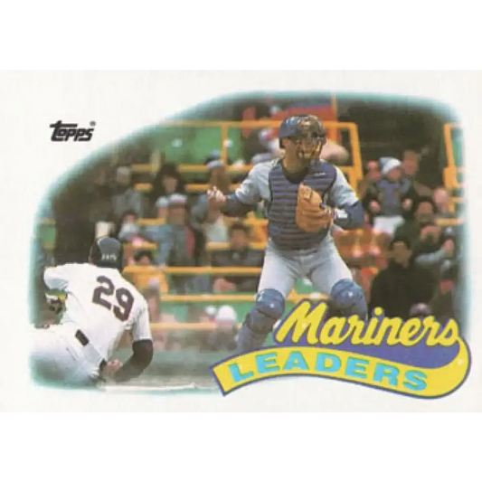 1989 Topps #459 Dave Valle Seattle Mariners TL NM-MT Seattle Mariners Baseball Card - Baseball Card Single