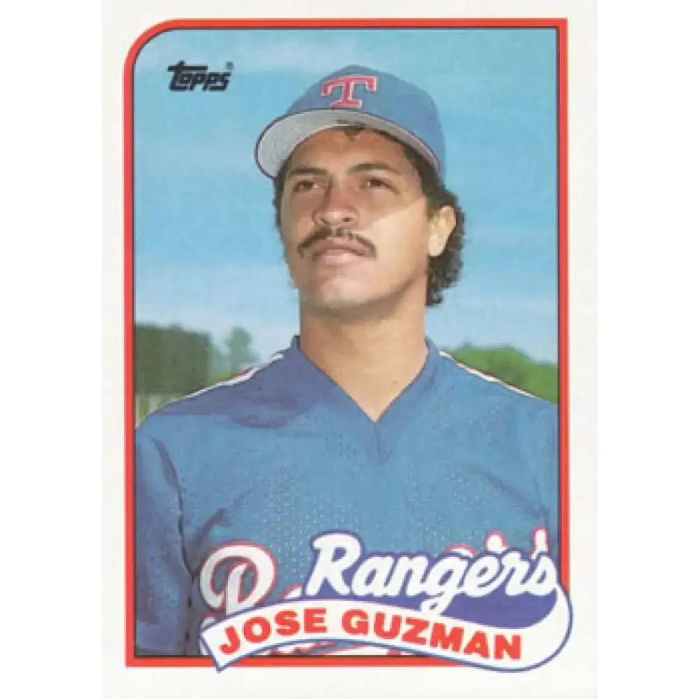 1989 Topps #462 Jose Guzman NM-MT Texas Rangers Baseball Card - Baseball Card Single