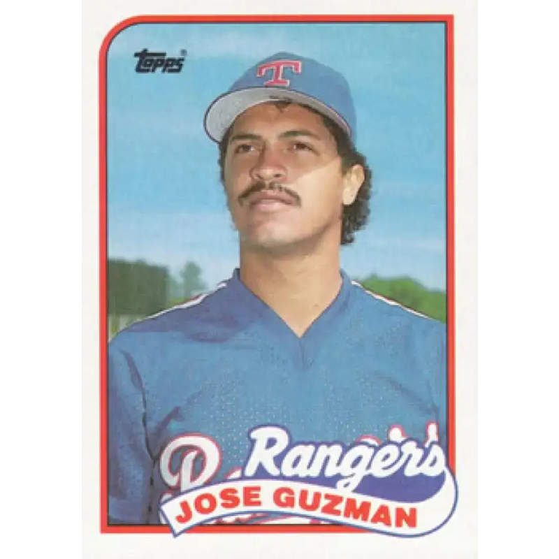1989 Topps #462 Jose Guzman NM-MT Texas Rangers Baseball Card - Baseball Card Single