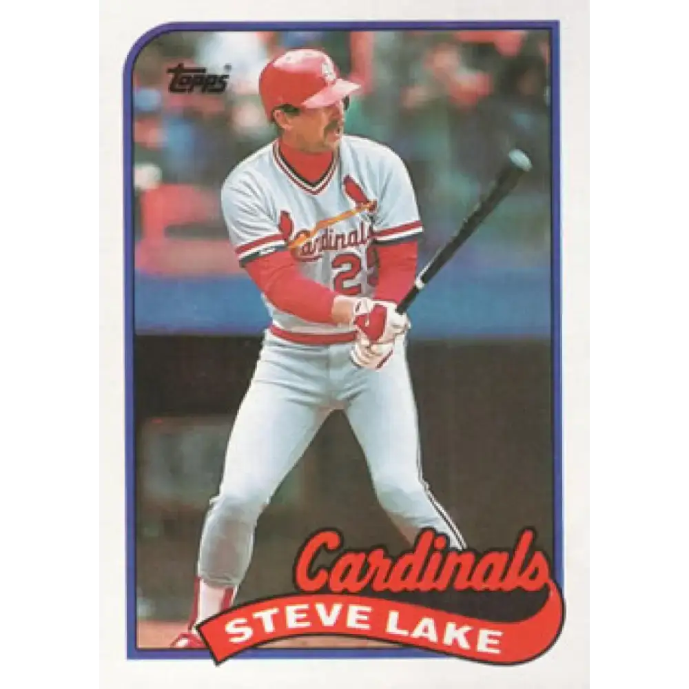 1989 Topps #463 Steve Lake NM-MT St. Louis Cardinals Baseball Card - Baseball Card Single