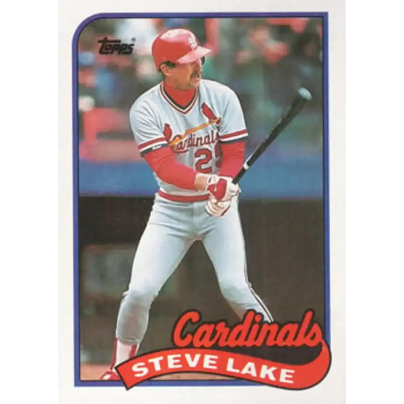 1989 Topps #463 Steve Lake NM-MT St. Louis Cardinals Baseball Card - Baseball Card Single