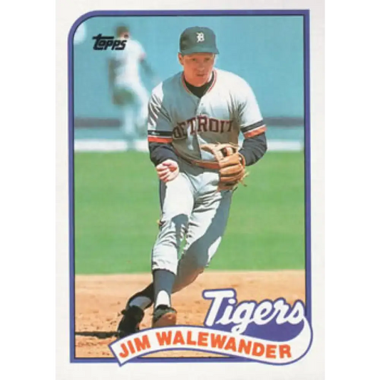 1989 Topps #467 Jim Walewander NM-MT Detroit Tigers Baseball Card - Baseball Card Single