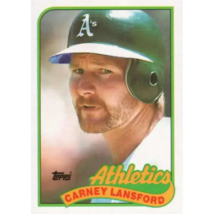 1989 Topps #47 Carney Lansford NM-MT Oakland Athletics Baseball Card - Baseball Card Single