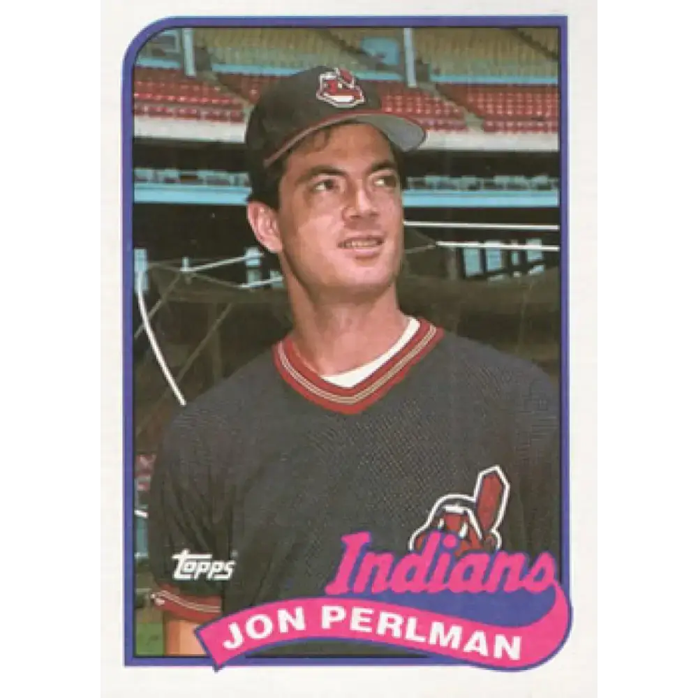 1989 Topps #476 Jon Perlman NM-MT Cleveland Indians Baseball Card - Baseball Card Single