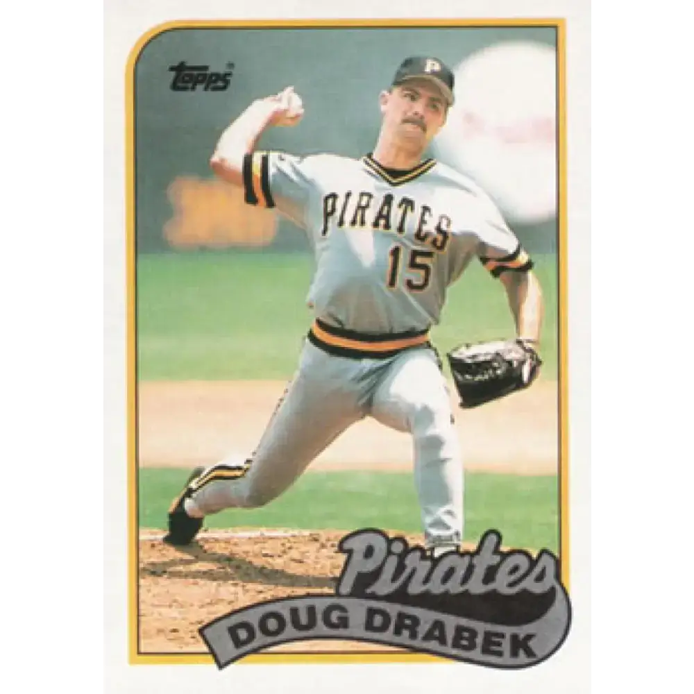 1989 Topps #478 Doug Drabek NM-MT Pittsburgh Pirates Baseball Card - Baseball Card Single