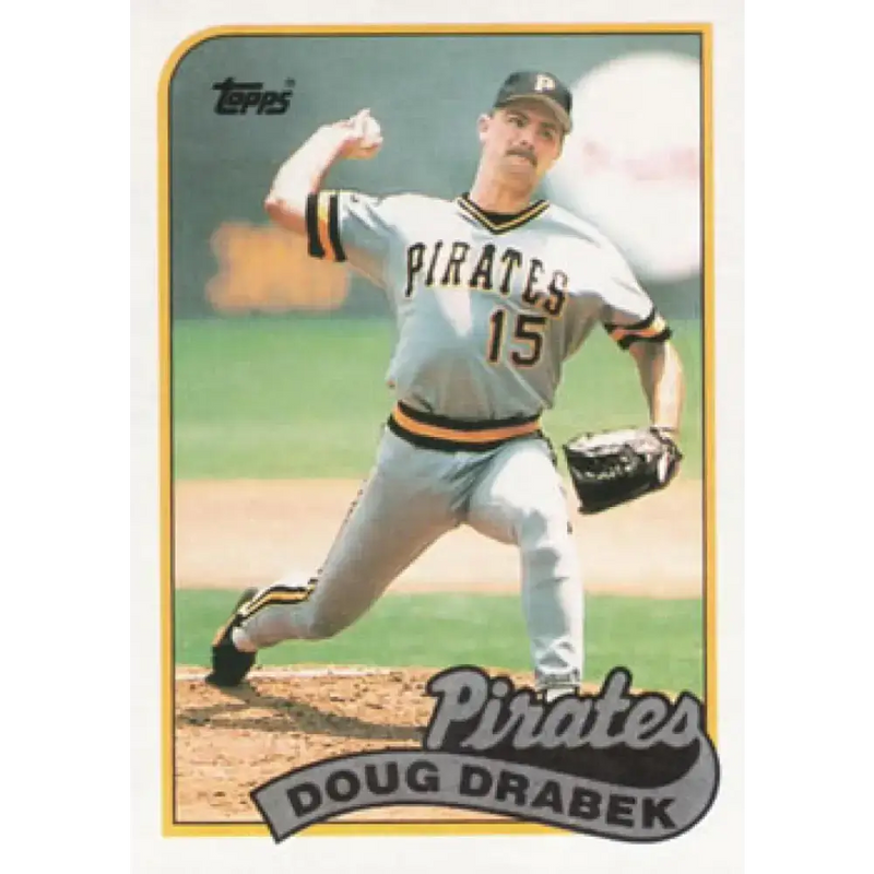 1989 Topps #478 Doug Drabek NM-MT Pittsburgh Pirates Baseball Card - Baseball Card Single