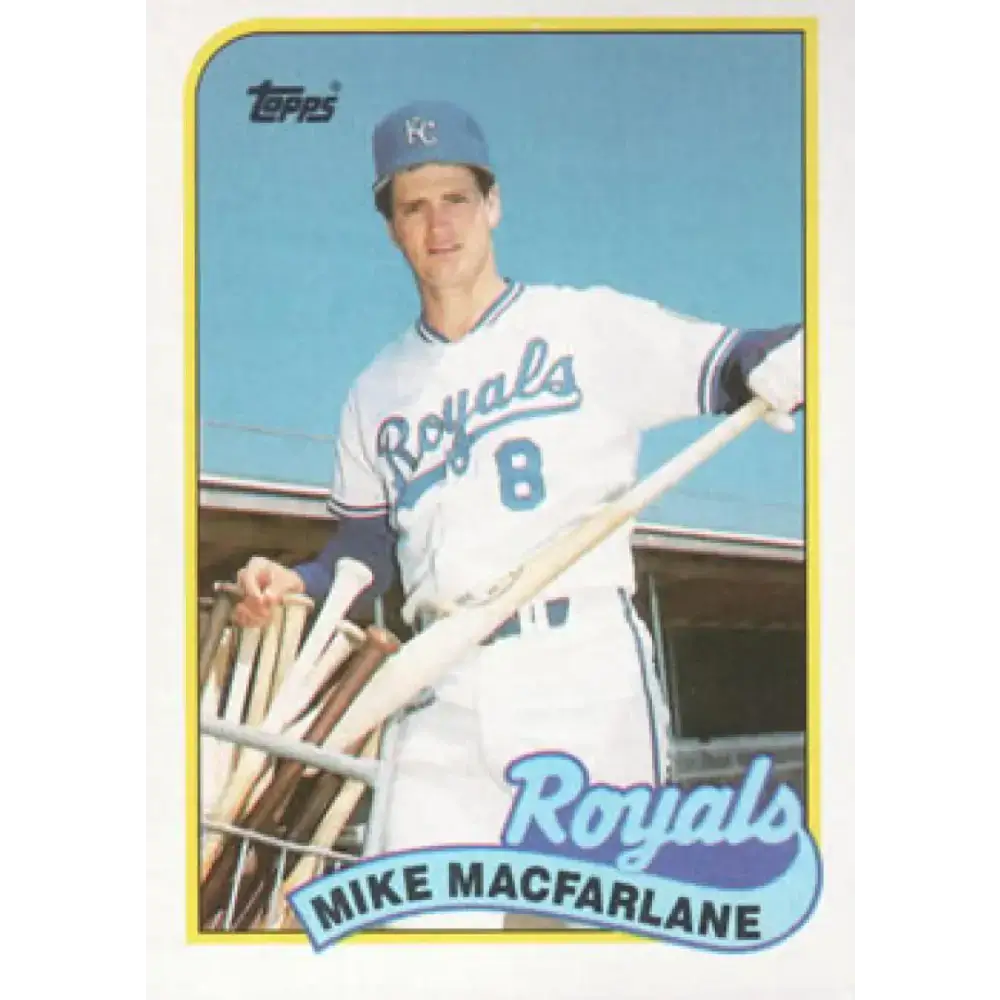 1989 Topps #479 Mike Macfarlane NM-MT RC Rookie Kansas City Royals Baseball Card - Baseball Card Single