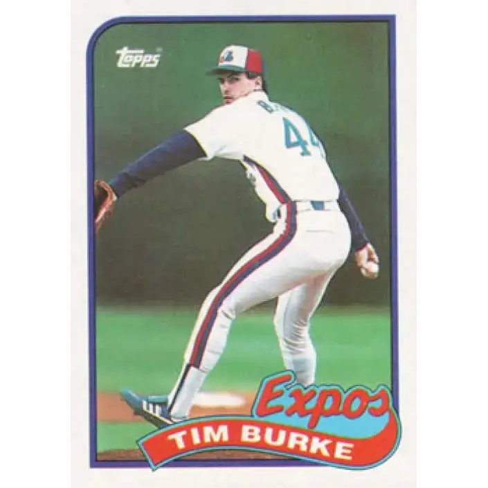 1989 Topps #48 Tim Burke NM-MT Montreal Expos Baseball Card - Baseball Card Single