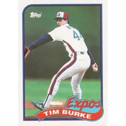 1989 Topps #48 Tim Burke NM-MT Montreal Expos Baseball Card - Baseball Card Single