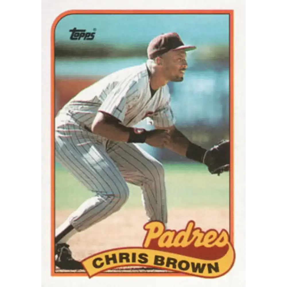 1989 Topps #481 Chris Brown NM-MT San Diego Padres Baseball Card - Baseball Card Single