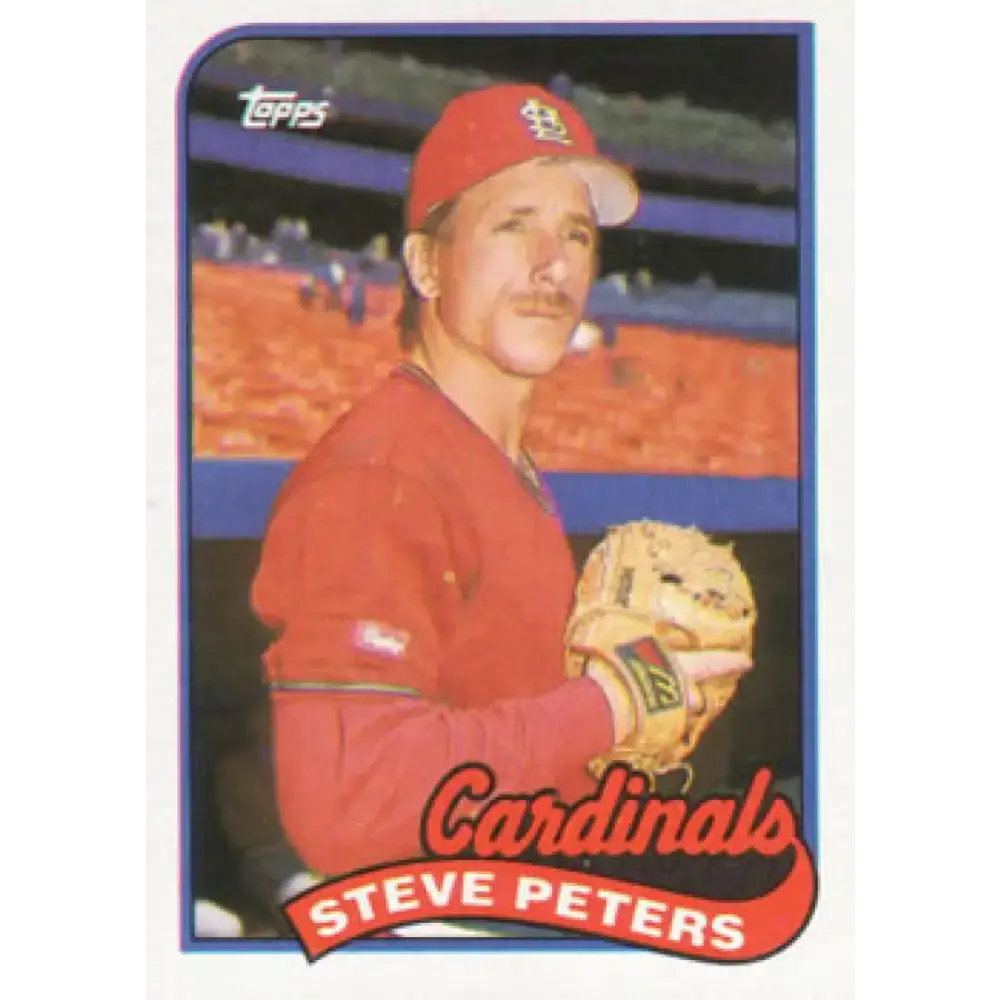 1989 Topps #482 Steve Peters NM-MT St. Louis Cardinals Baseball Card - Baseball Card Single