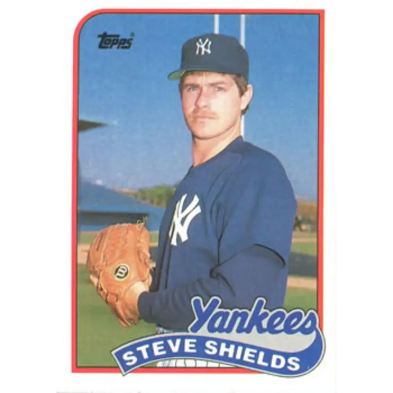 1989 Topps #484 Steve Shields NM-MT New York Yankees Baseball Card - Baseball Card Single
