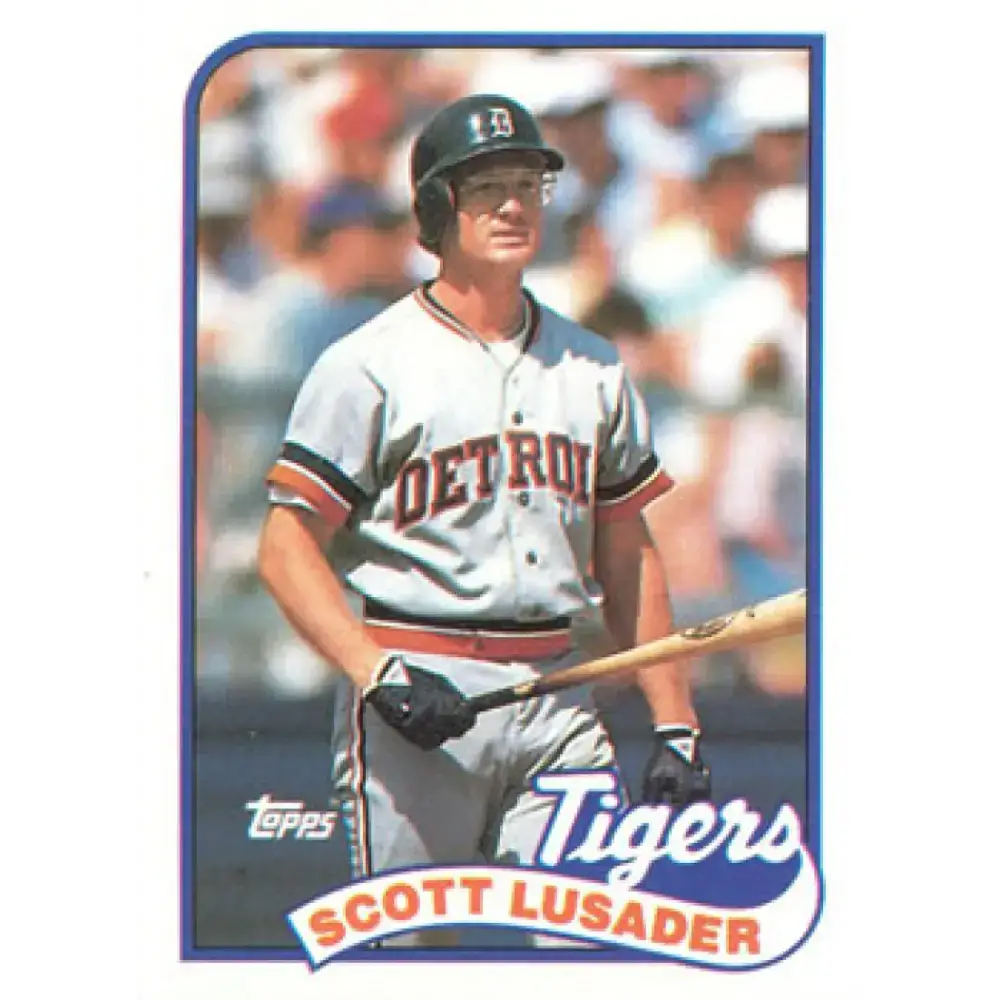 1989 Topps #487 Scott Lusader NM-MT Detroit Tigers Baseball Card - Baseball Card Single