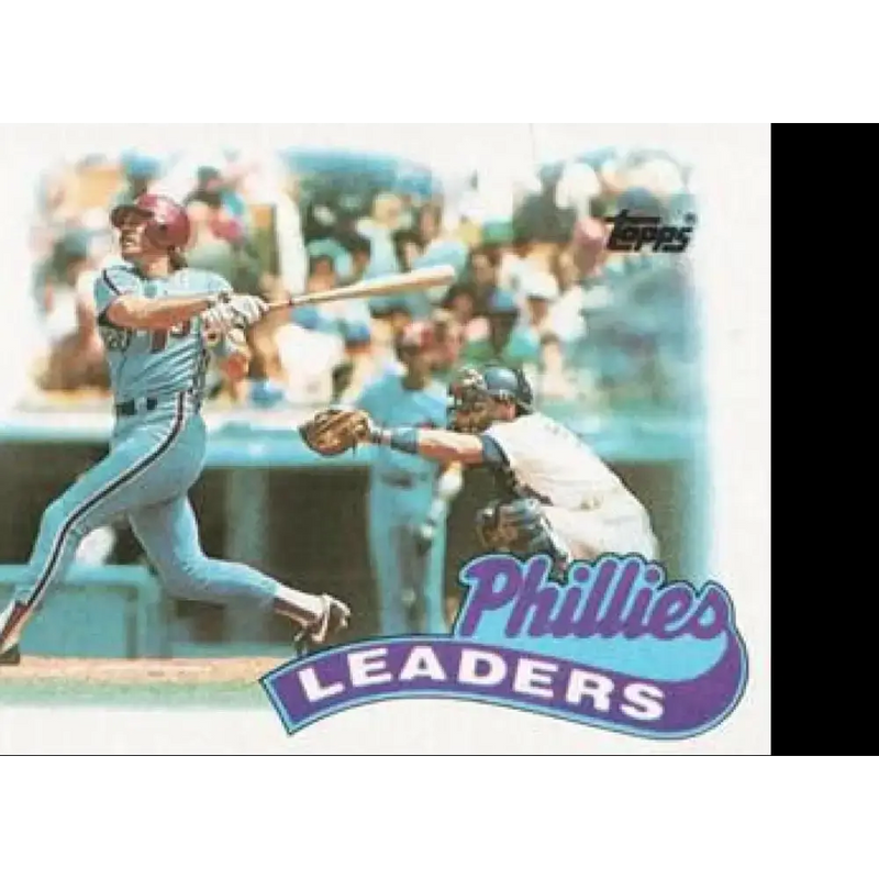 1989 Topps #489 Mike Schmidt Philadelphia Phillies TL NM-MT Philadelphia Phillies Baseball Card - Baseball Card Single