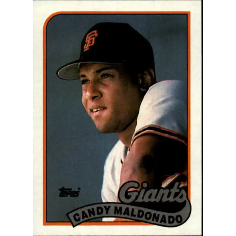1989 Topps #495 Candy Maldonado NM-MT San Francisco Giants Baseball Card - Baseball Card Single