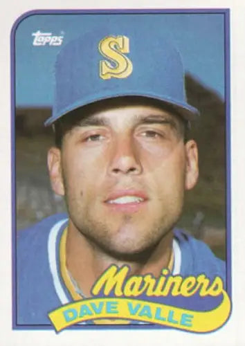 1989 Topps #498 Dave Valle NM Near Mint Mariners - Baseball Card Single