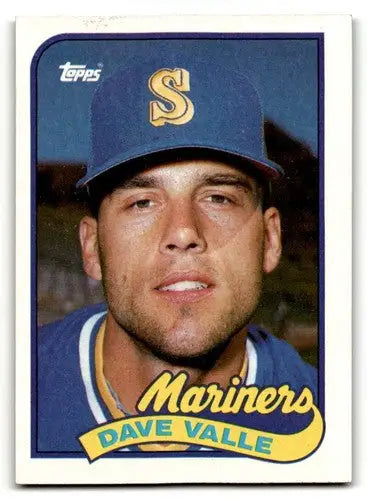 1989 Topps #498 Dave Valle Seattle Mariners Baseball Cards EX/NM ID:61564 - Baseball Card Single