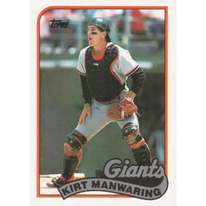 1989 Topps #506 Kirt Manwaring NM-MT San Francisco Giants Baseball Card - Baseball Card Single