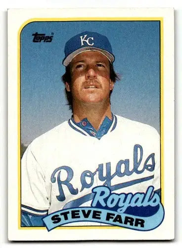 1989 Topps #507 Steve Farr Kansas City Royals Baseball Cards EX/NM ID:61600 - Baseball Card Single