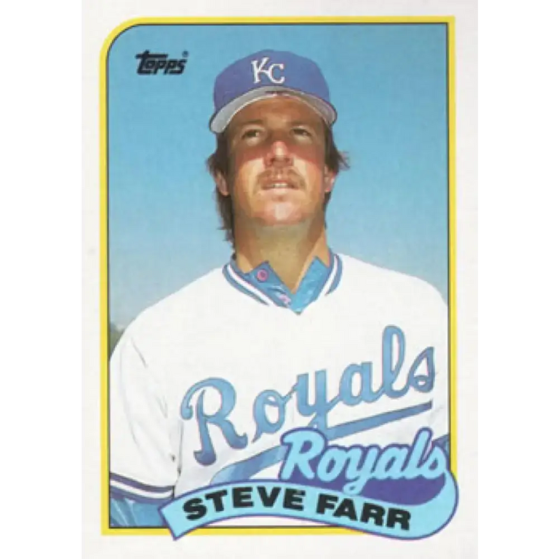 1989 Topps #507 Steve Farr NM-MT Kansas City Royals Baseball Card - Baseball Card Single