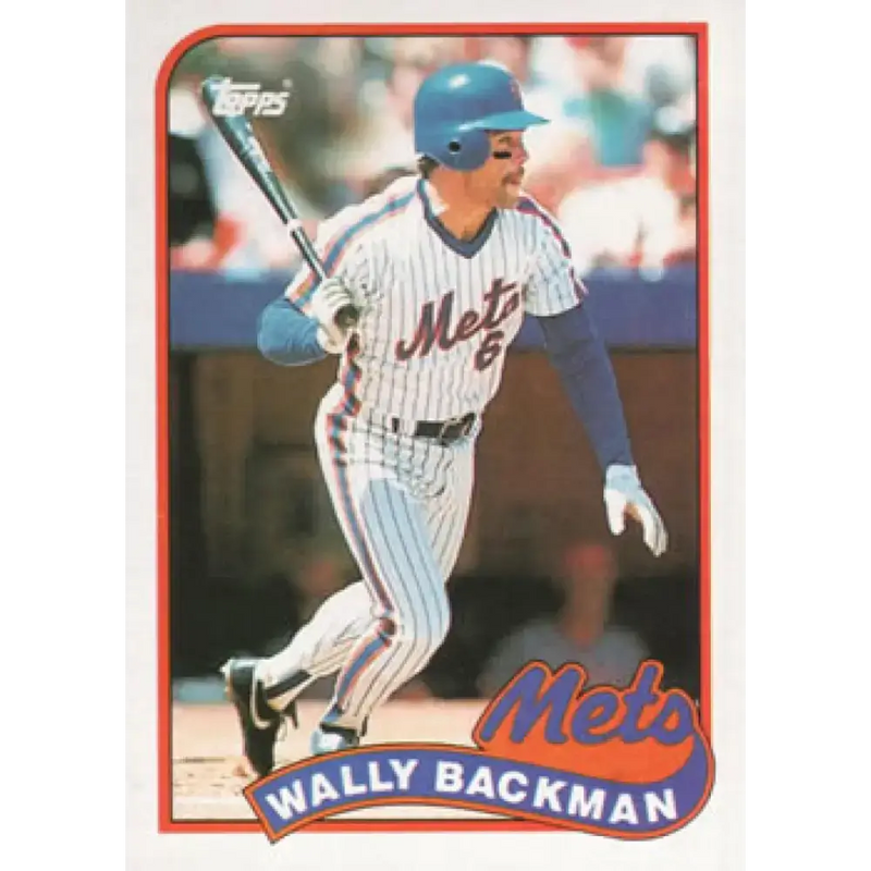 1989 Topps #508 Wally Backman NM-MT New York Mets Baseball Card - Baseball Card Single