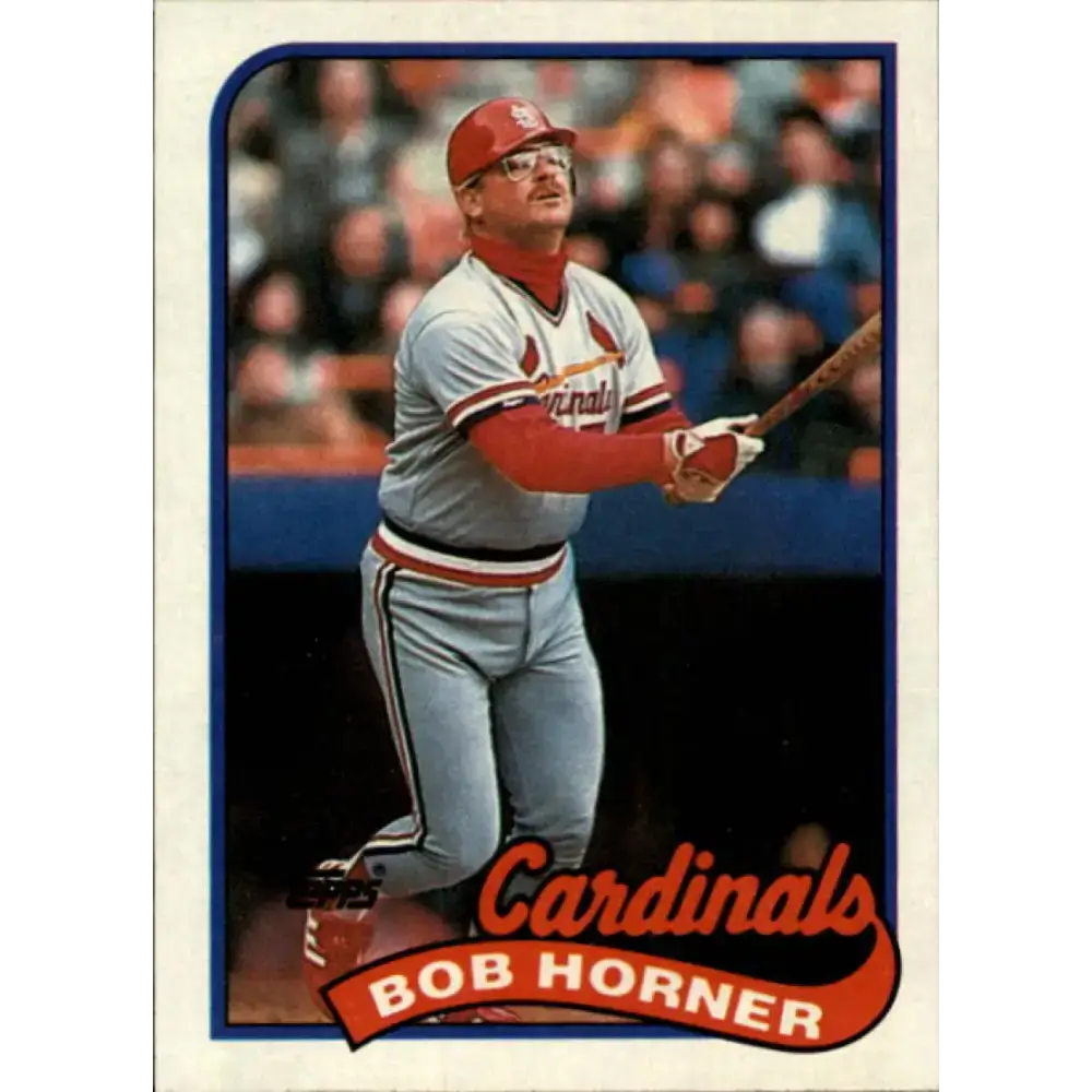 1989 Topps #510 Bob Horner NM-MT St. Louis Cardinals Baseball Card - Baseball Card Single