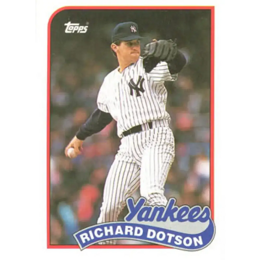 1989 Topps #511 Richard Dotson NM-MT New York Yankees Baseball Card - Baseball Card Single