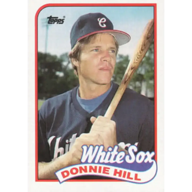 1989 Topps #512 Donnie Hill NM-MT Chicago White Sox Baseball Card - Baseball Card Single