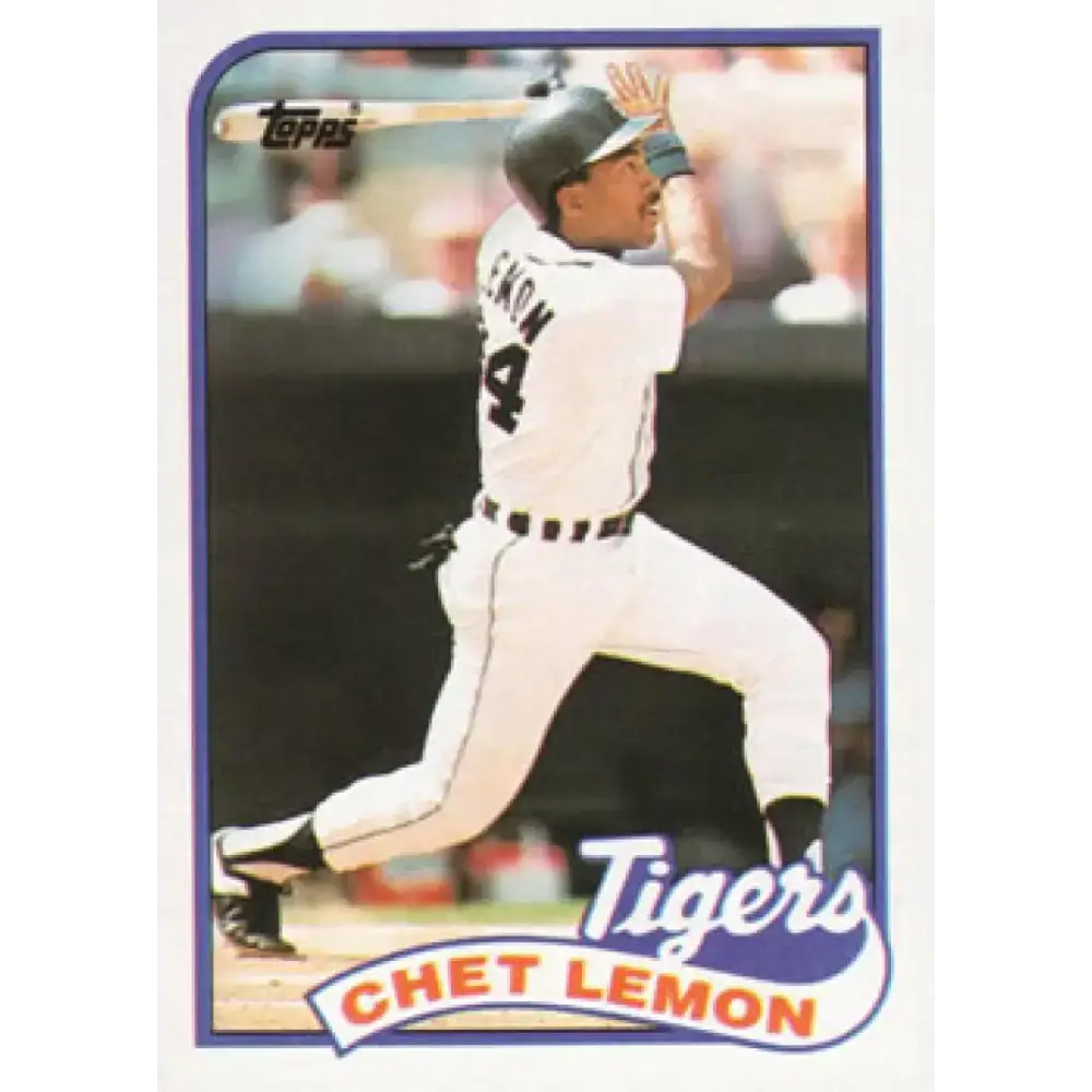 1989 Topps #514 Chet Lemon NM-MT Detroit Tigers Baseball Card - Baseball Card Single