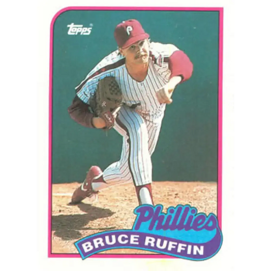 1989 Topps #518 Bruce Ruffin NM-MT Philadelphia Phillies Baseball Card - Baseball Card Single