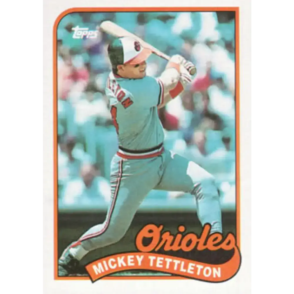 1989 Topps #521 Mickey Tettleton NM-MT Baltimore Orioles Baseball Card - Baseball Card Single
