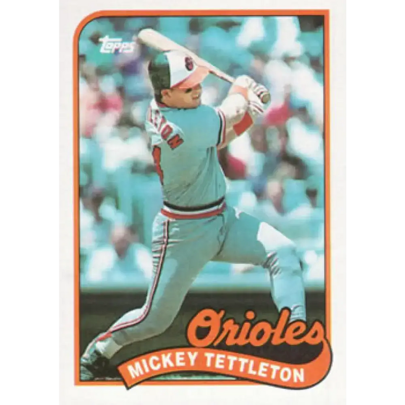 1989 Topps #521 Mickey Tettleton NM-MT Baltimore Orioles Baseball Card - Baseball Card Single