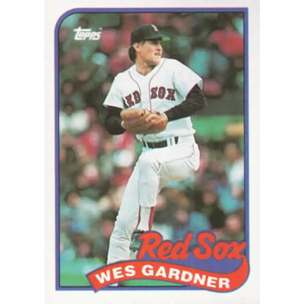 1989 Topps #526 Wes Gardner NM-MT Boston Red Sox Baseball Card - Baseball Card Single