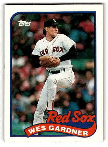 Original gloss Wes Gardner baseball card from 1989 Topps #526 featuring Simply Sandoval