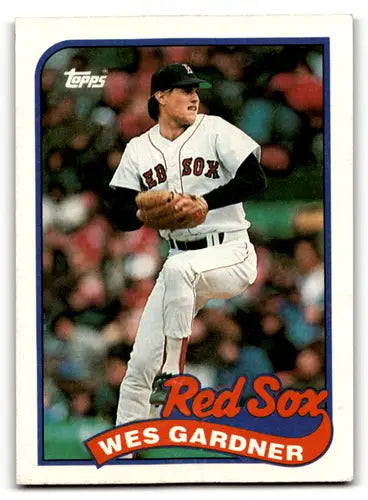 Original gloss Wes Gardner baseball card from 1989 Topps #526 featuring Wes Gardner and Simply Sandoval