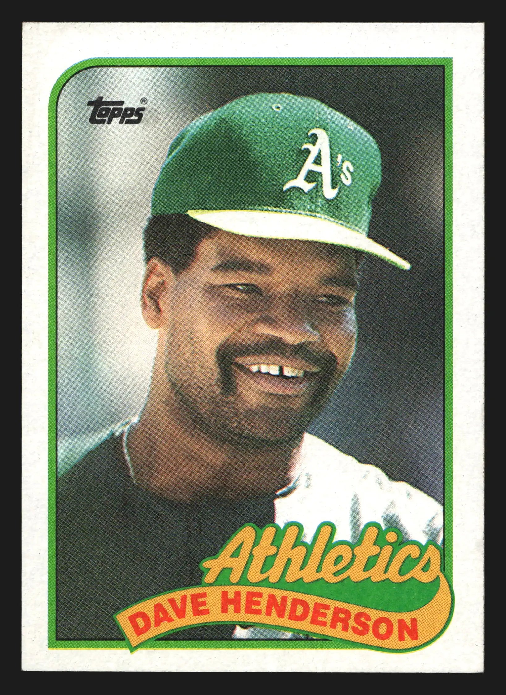 1989 Topps #527 Dave Henderson Oakland Athletics - Baseball Card Single