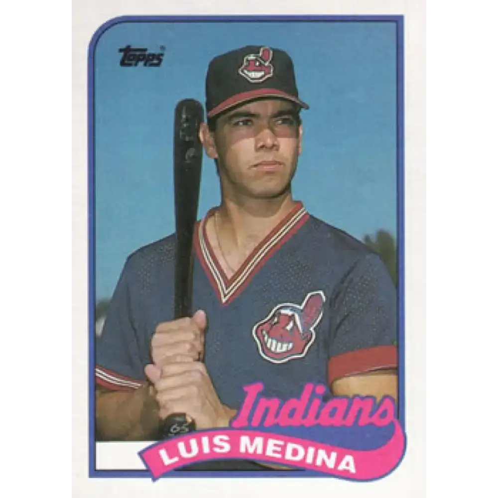 1989 Topps #528 Luis Medina NM-MT RC Rookie Cleveland Indians Baseball Card - Baseball Card Single